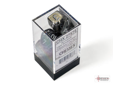 Borealis Light Smoke/silver Luminary Polyhedral 7-Dice Set