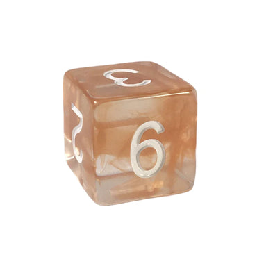 Set of 12d6 pip (18mm): Diffusion Dwarven Mead w/ White