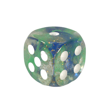 Set of 12d6 pip (18mm): Diffusion Neptune's Treasure w/ White