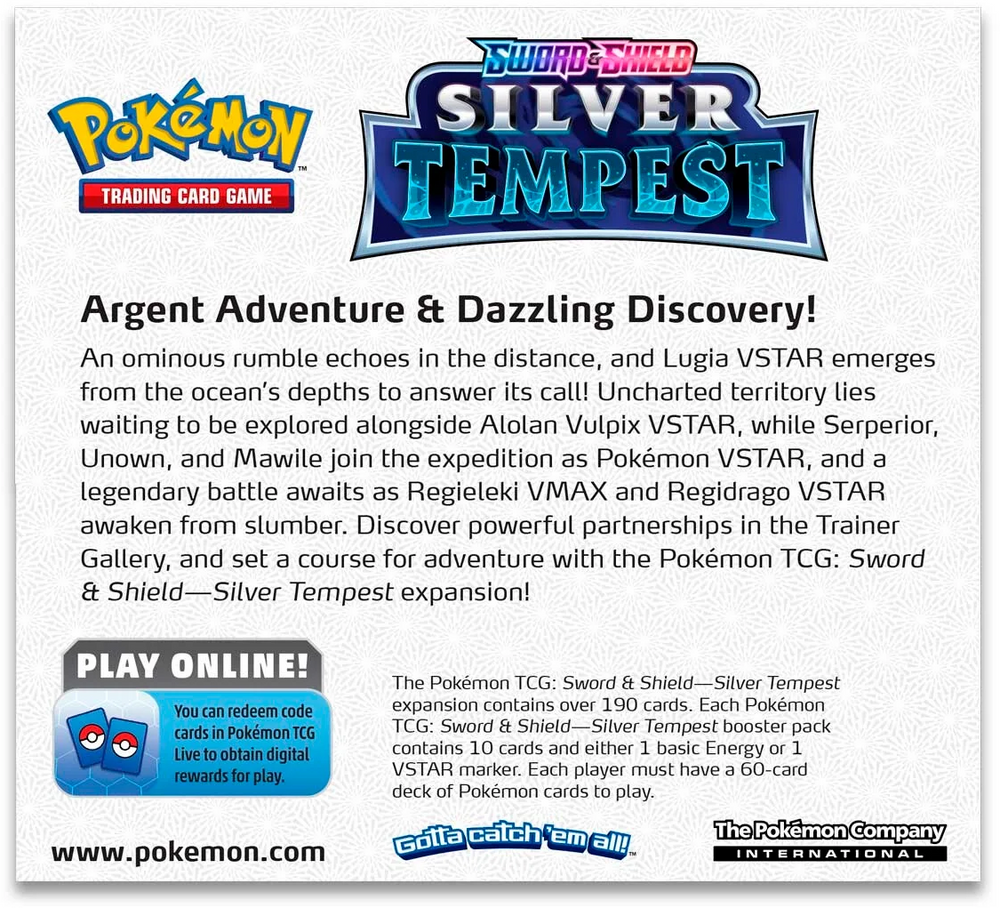 Sword & Shield: Silver Tempest - Booster Box (Slight Box Damage)
