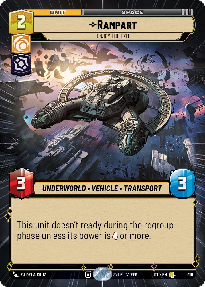 Rampart - Enjoy the Exit (916) (Hyperspace Foil) (916) [Jump to Lightspeed]