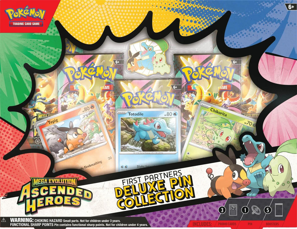 Mega Evolution: Ascended Heroes - First Partners Deluxe Pin Collection (Limit 1/person)