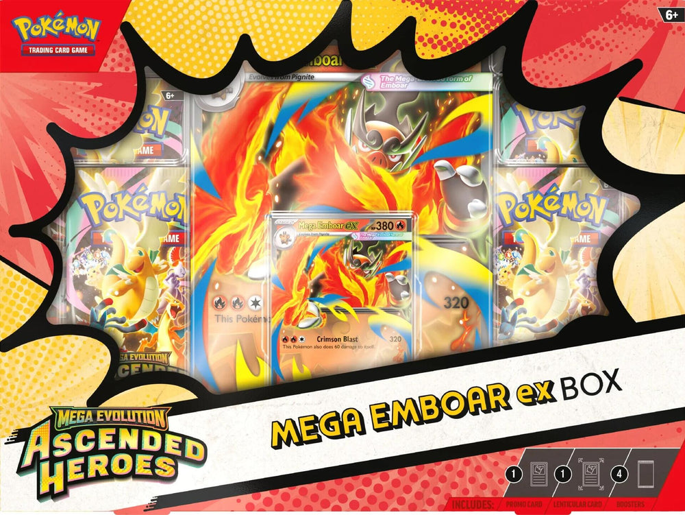 PRE-ORDER: Mega Evolution: Ascended Heroes - Mega Emboar ex Box (Limit 1/household)