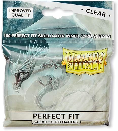 Dragon Shield: Standard Size 100ct Inner Sleeves - Perfect Fit Side Loader (Clear)