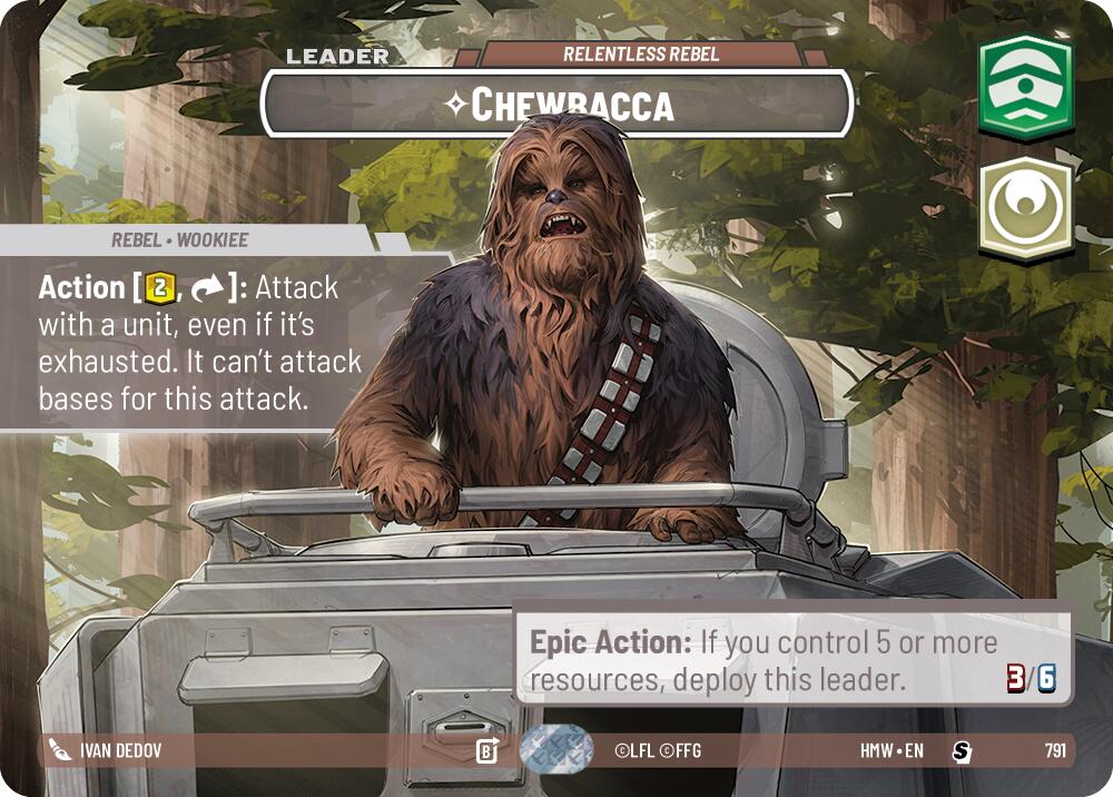 Chewbacca - Relentless Rebel (791) (Showcase) (791) [Homeworlds]