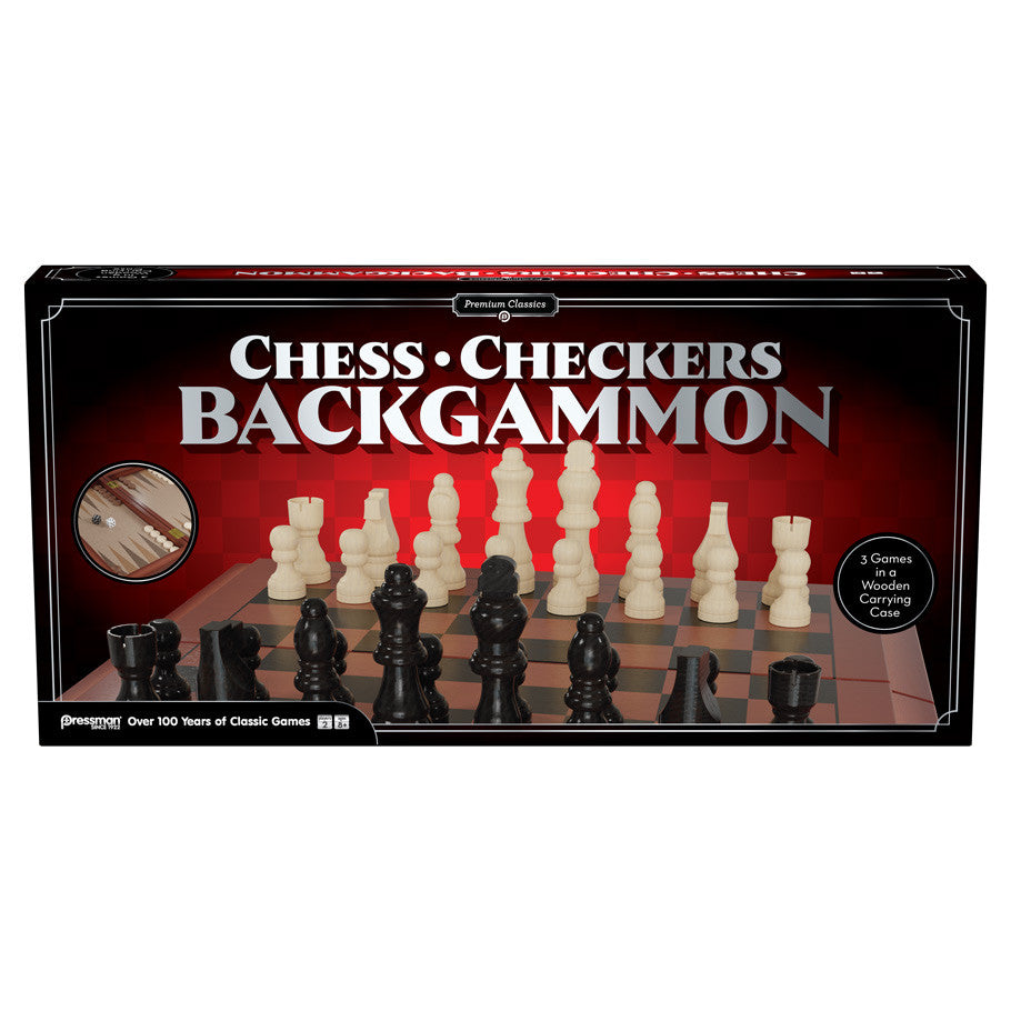 Pressman Premium Classics: Chess/Checkers/Backgammon