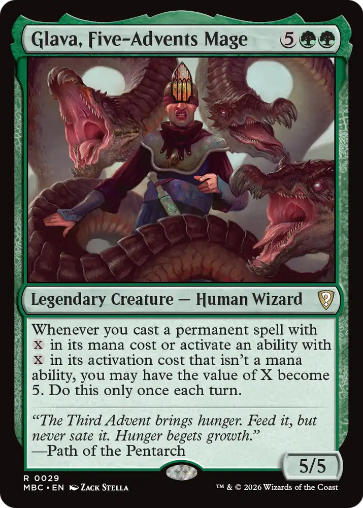 Glava, Five-Advents Mage [Mystery Booster: Commander Edition]