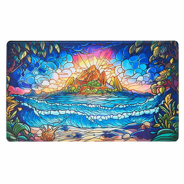 ARCANE FORTRESS: STAINED GLASS: HIDDEN ISLAND STANDARD PLAYMAT