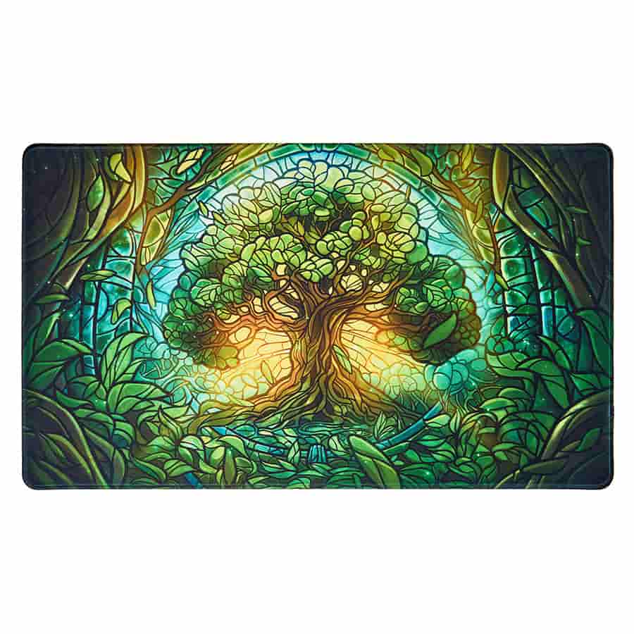 Arcane Fortress Stained Glass Playmat