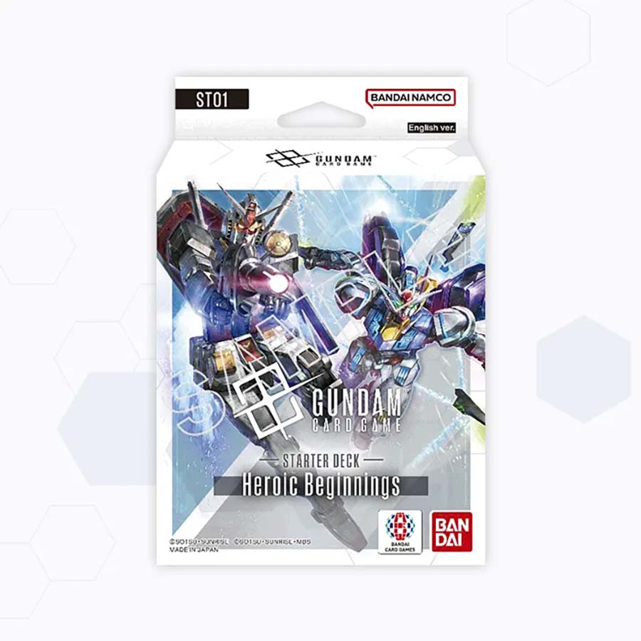 PRE-ORDER: GUNDAM CARD GAME: STARTER DECK [ST01]: Heroic Beginnings