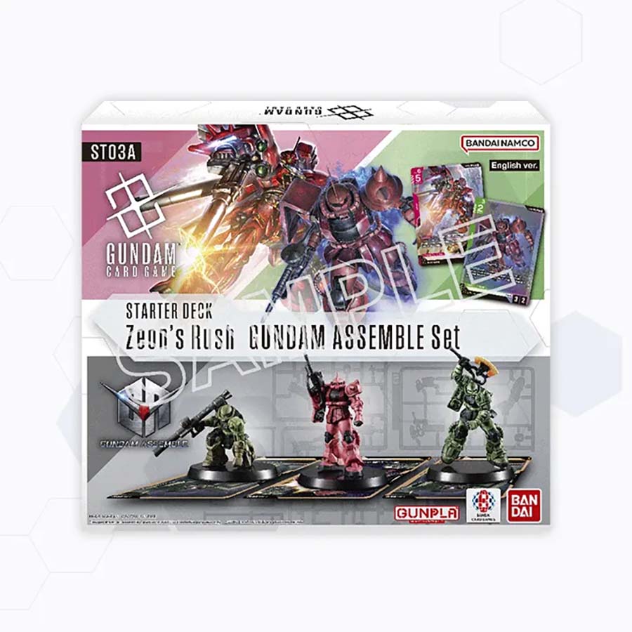 PRE-ORDER: GUNDAM CARD GAME: ASSEMBLE STARTER SET [ST03A]: Zeon's Rush