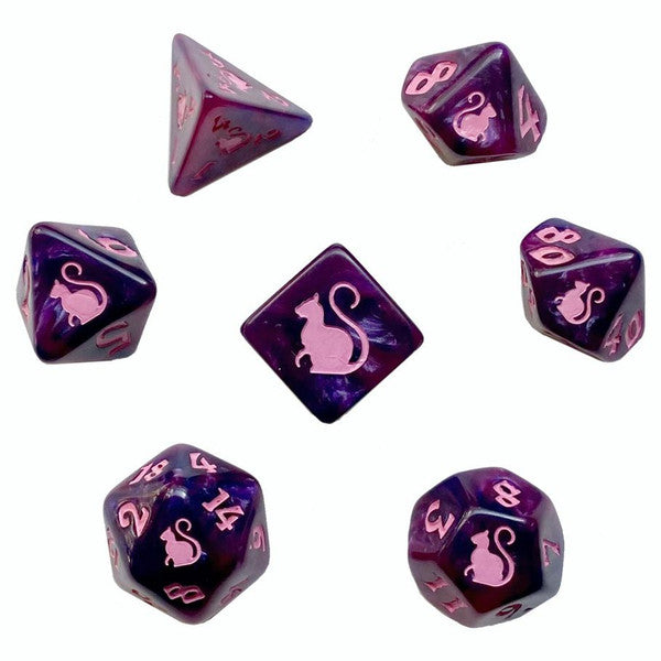 Kitty-Clacks: Cheshire [Polyhedral Dice Sets]