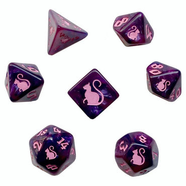Kitty-Clacks: Cheshire [Polyhedral Dice Sets]