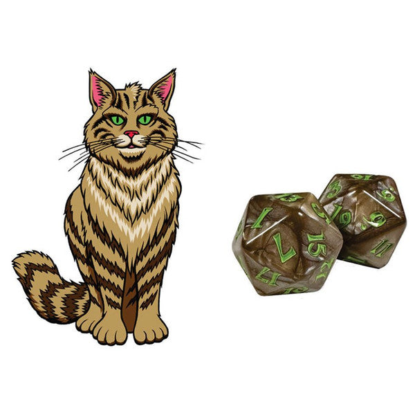Kitty-Clacks: Hazel [Polyhedral Dice Sets]
