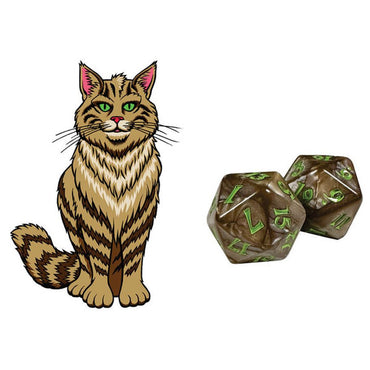 Kitty-Clacks: Hazel [Polyhedral Dice Sets]