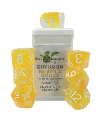 Set of 7 Dice w/ Arch'd4: Diffusion Ki-Rin's Grace