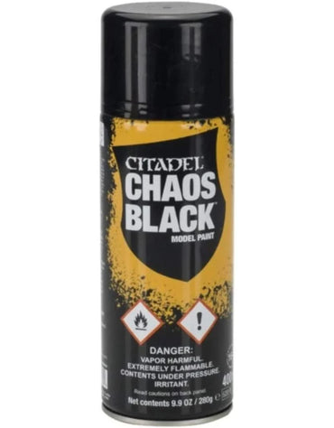Citadel CHAOS BLACK SPRAY PAINT (USA)