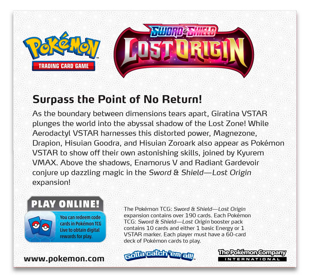 Sword & Shield: Lost Origin - Booster Box (Slight Box Damage)